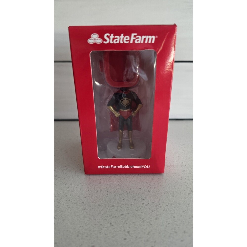 RARE State Farm Bobblehead You Figure Superman Hero Nodder